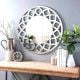 Floral Ring Frame Round Mirror